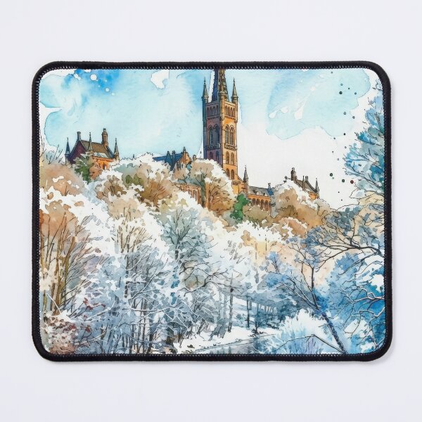 Item preview, Glasgow University and River Kelvin Watercolour designed and sold by davidelder.