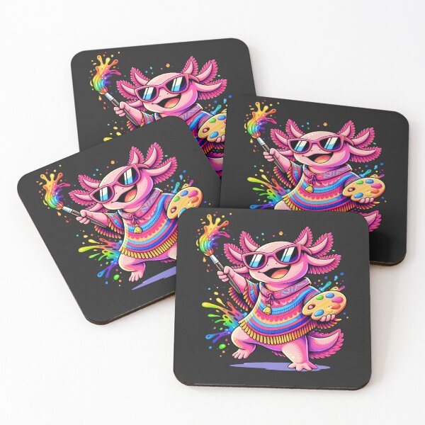 Item preview, Creative Axolotl Artist – Colorful Pop Art Animal Illustration designed and sold by ColorSplash123.