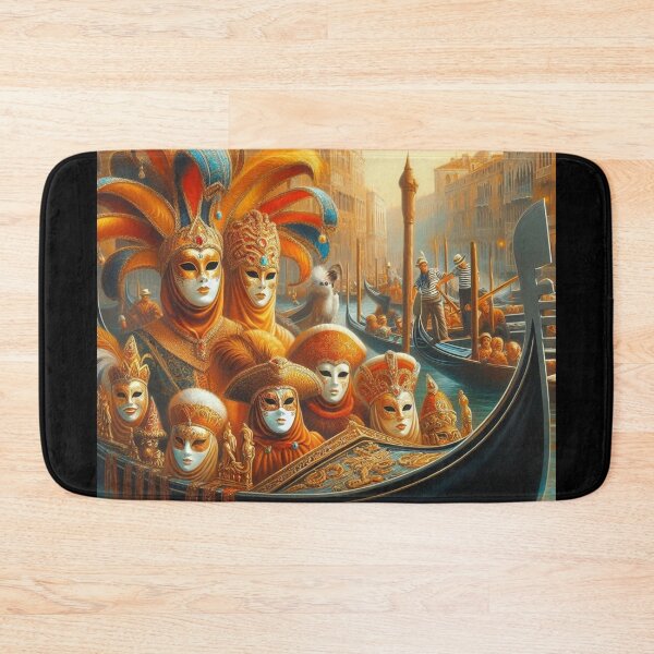 Item preview, Carnival in Venice – Gondola and Masks designed and sold by Sybille-Yates.