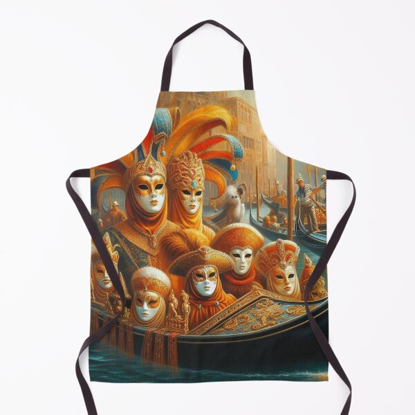 Item preview, Carnival in Venice – Gondola and Masks designed and sold by Sybille-Yates.