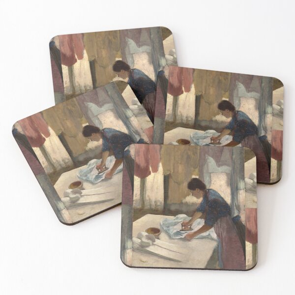 Item preview, Woman Ironing by Edgar Degas: Impressionist Interior Fine Art Poster designed and sold by artofuniverse.