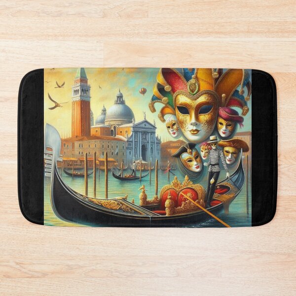 Item preview, Carnival in Venice – Gondola and Masks designed and sold by Sybille-Yates.