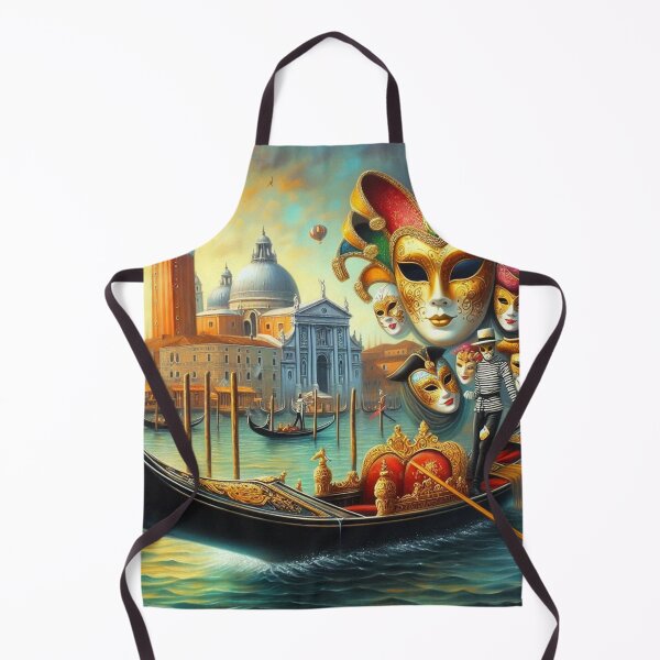 Item preview, Carnival in Venice – Gondola and Masks designed and sold by Sybille-Yates.