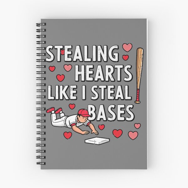 Item preview, Stealing Hearts Like I Steal Bases Valentines Day Baseball designed and sold by mjohnson9.