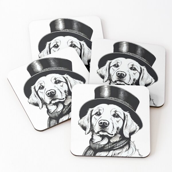 Item preview, vintage golden retriever with a dignified expression. designed and sold by MissYouONLY.