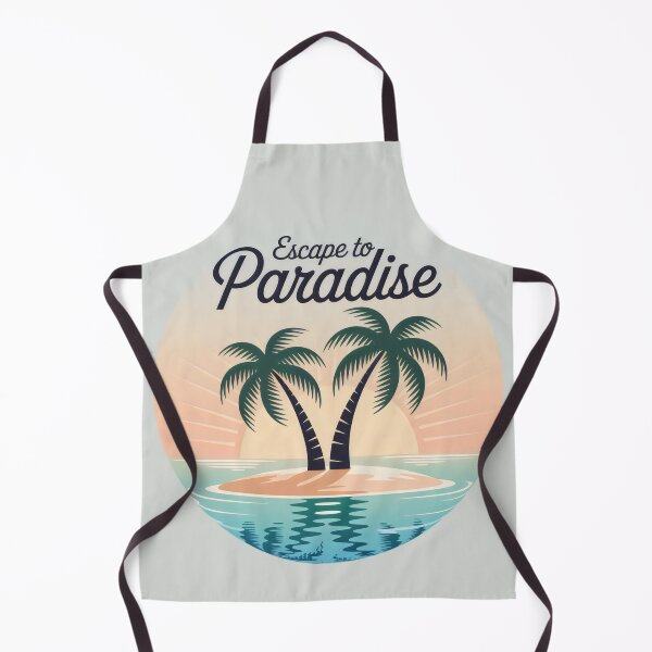 Item preview, Escape to Paradise Tropical Island Sunset Palm Trees Art designed and sold by SplashTastic.