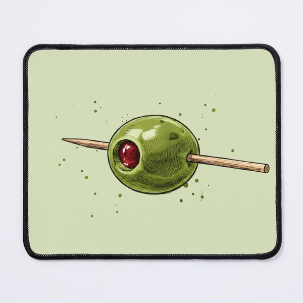 Item preview, Green OLIVE with pimento on a toothpick designed and sold by S-M-P-A.