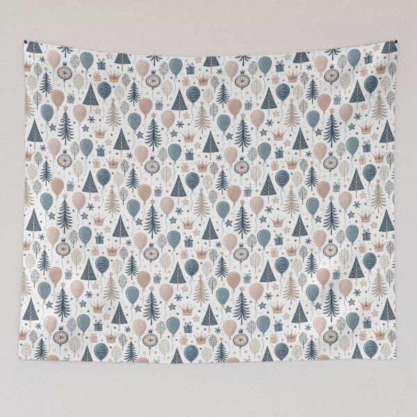 Item preview, Nordic Folk Party Borders Mix | Cozy Scandinavian Folk designed and sold by Shuga-Design.