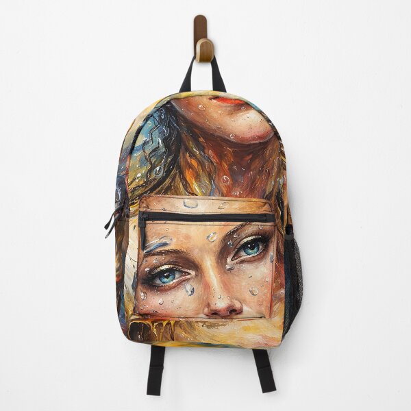 Item preview, Live without regrets. Woman portrait surreal art deco designed and sold by Natart1004.