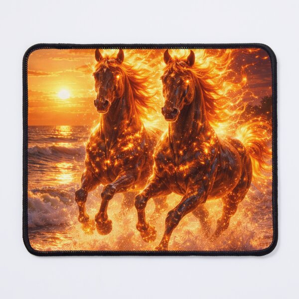 Item preview, Twin Fire Horses Galloping designed and sold by Studio-DeLuz.