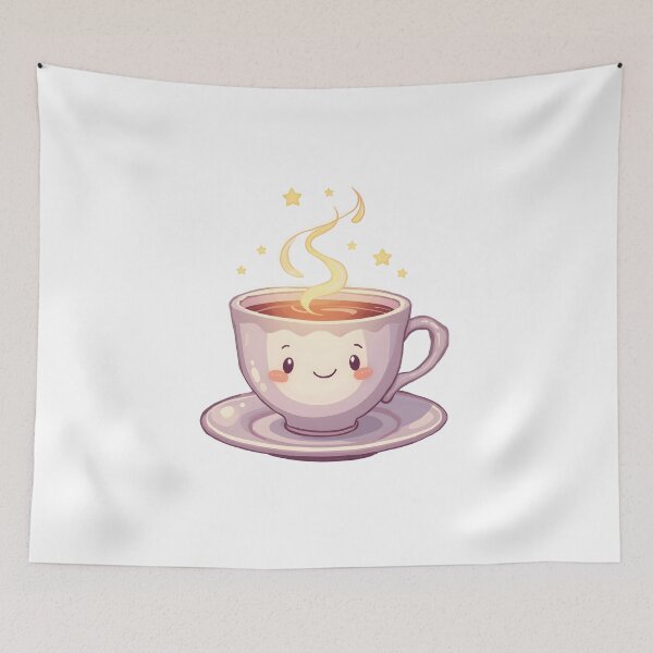 Item preview, Magic Teacup Buddy – Cozy Witch Cute Magical Cup designed and sold by santi-ia.