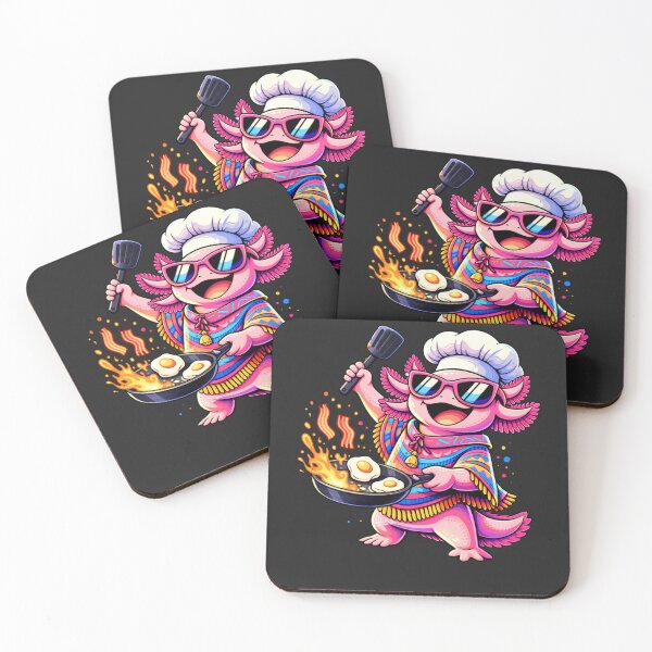Item preview, Funny Chef Axolotl Cooking – Cute Pop Art Food Animal Illustration designed and sold by ColorSplash123.