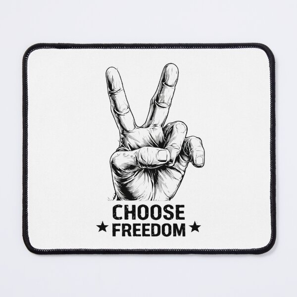 Item preview, Freedom Series - Free Your Mind V Sign Art designed and sold by emaga.