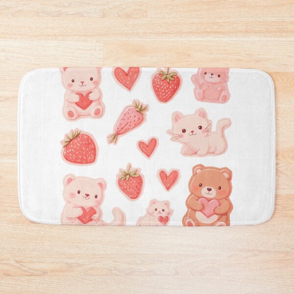 Item preview, cute pink bear and cat pack designed and sold by cloudzer0000.