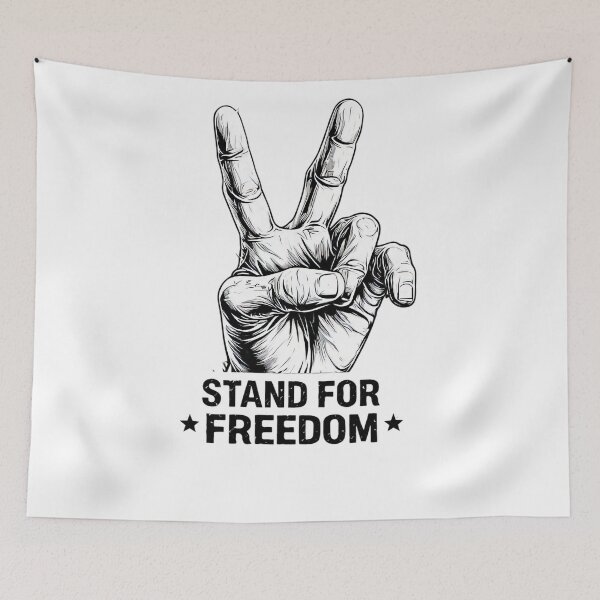 Item preview, Freedom Series - Free Your Mind V Sign Art designed and sold by emaga.