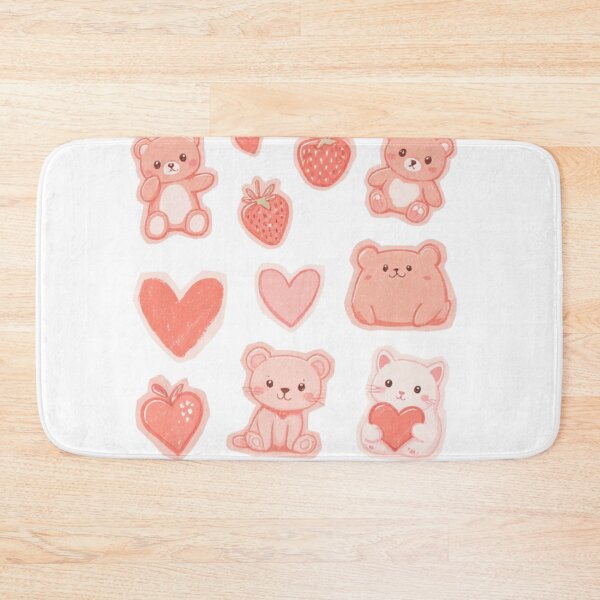 Item preview, funny pink strawberry and bear pack designed and sold by cloudzer0000.