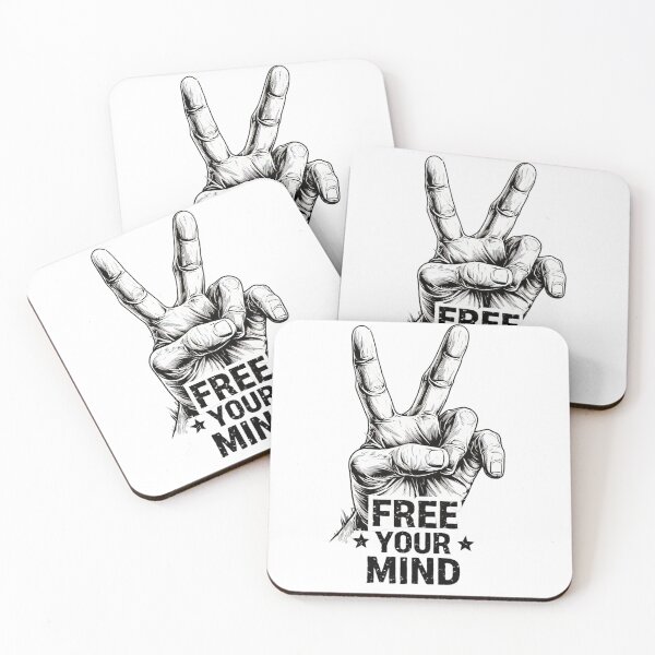 Item preview, Freedom Series - Free Your Mind V Sign Art designed and sold by emaga.