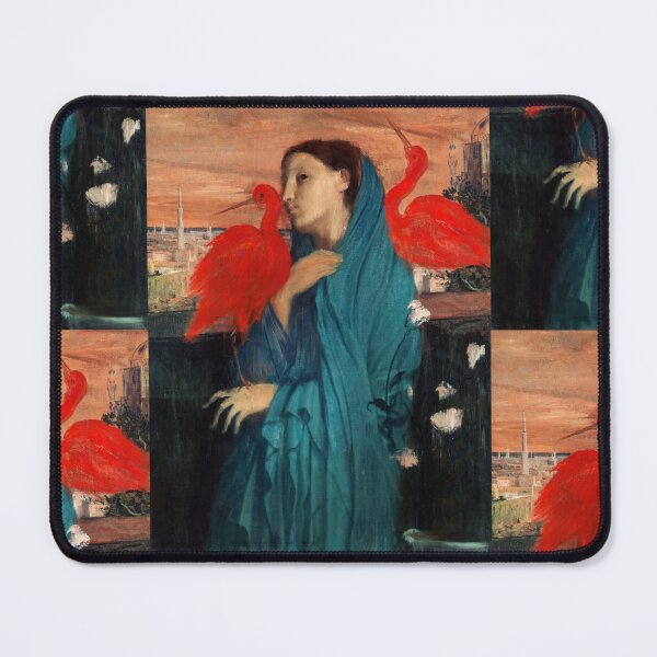 Item preview, Young Woman With Ibis by Edgar Degas: Dreamlike Impressionist Fine Art Print designed and sold by artofuniverse.