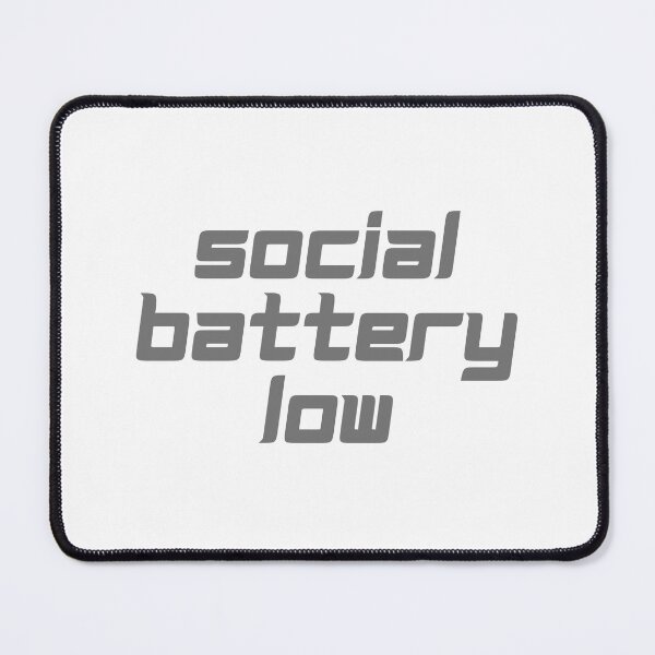Item preview, Social Battery Low Introvert Sticker designed and sold by PS-ARTSHOP.