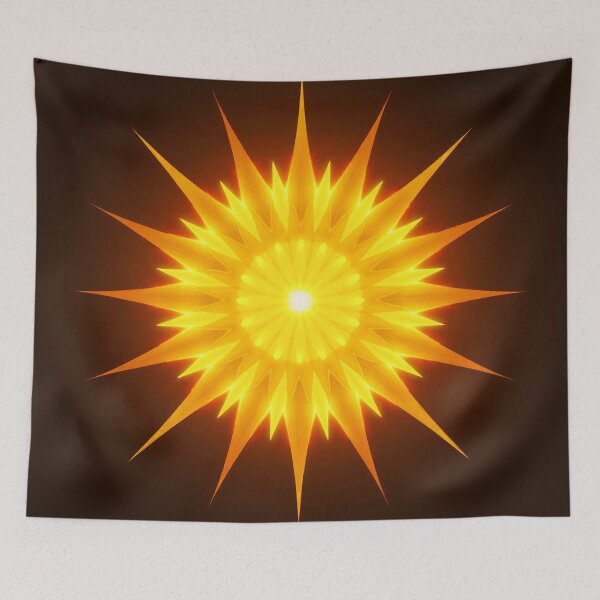 Item preview, Energy Boosting Radiant Core Mandala | Controlled Solar Burst Sacred Geometry designed and sold by ArtivaNest.