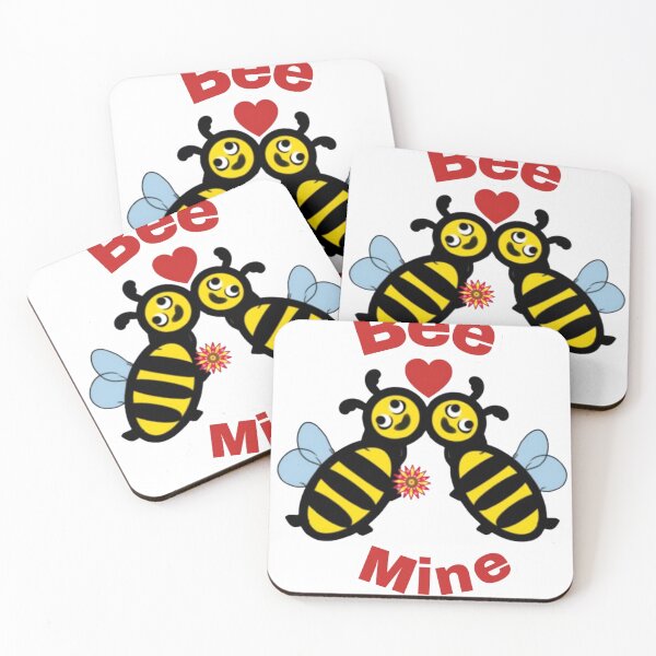 Item preview, Bee Mine Kawaii Bees | Cute Valentine Couple Illustration designed and sold by HopeAndHustle.