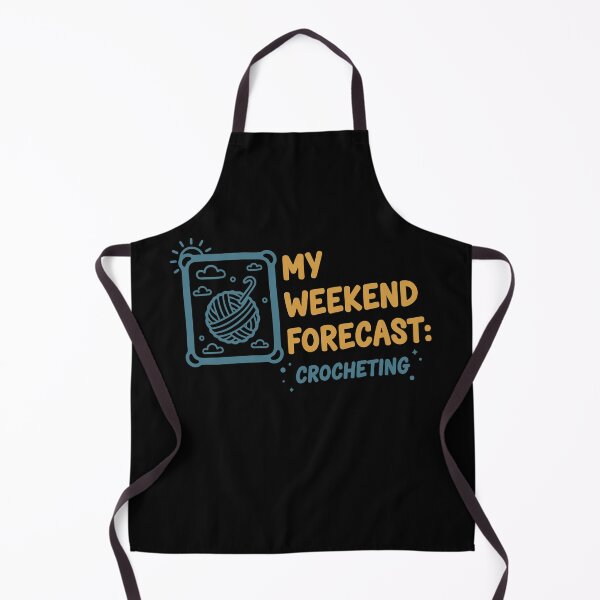 Item preview, My Weekend Forecast Crocheting Funny Crochet Lover designed and sold by LuminOrb.