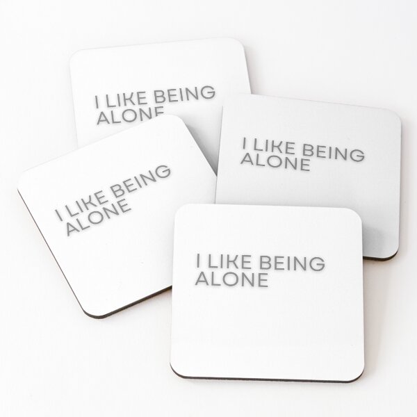 Item preview, I Like Being Alone Introvert Sticker designed and sold by PS-ARTSHOP.