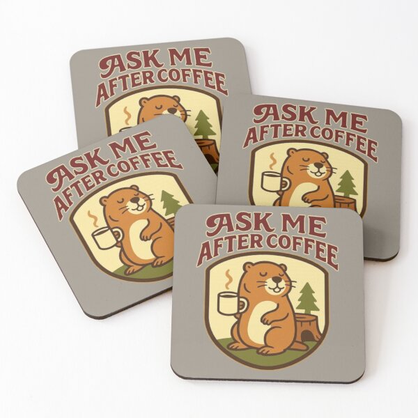 Item preview, Ask Me After Coffee – Funny Groundhog Day Caffeine Humor designed and sold by Blaze & Trail Creative.