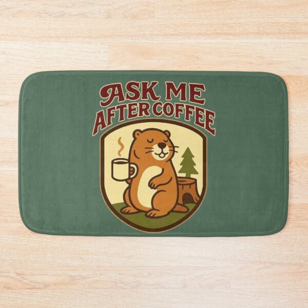 Item preview, Ask Me After Coffee – Funny Groundhog Day Caffeine Humor designed and sold by Blaze & Trail Creative.