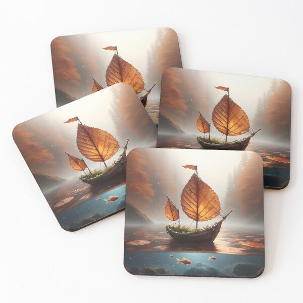 Item preview, Leaf Boat, Ai Generated Art  designed and sold by ACC .