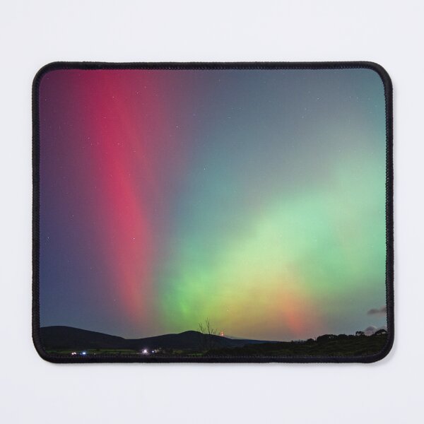 Item preview, Sugar Loaf Wicklow Aurora Borealis Night Sky Wall Art Photograph designed and sold by Martindoran.