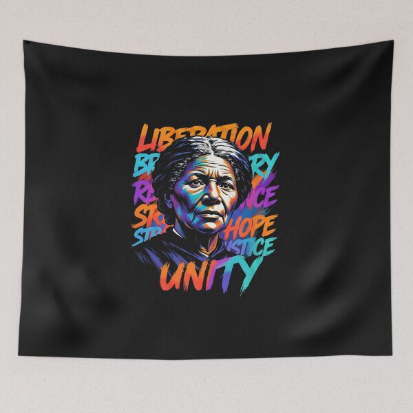 Item preview, Harriet Tubman Justice and Freedom Typography designed and sold by GrumpySableye.
