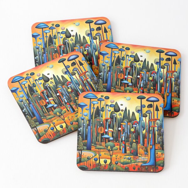 Item preview, Bosque surrealista al atardecer designed and sold by George Hutton Hunter.