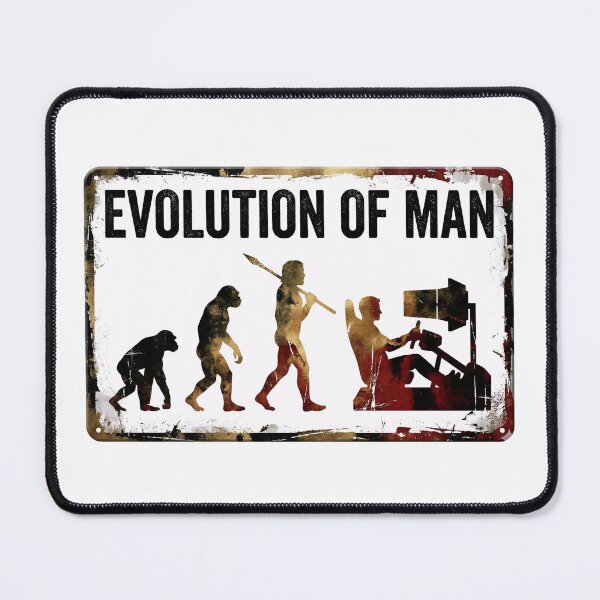 Item preview, Evolution of Man Sim Racing Gamer Funny Driving Simulator designed and sold by Fenay Designs.