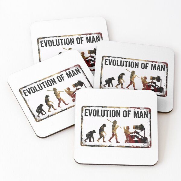 Item preview, Evolution of Man Sim Racing Gamer Funny Driving Simulator designed and sold by Fenay Designs.