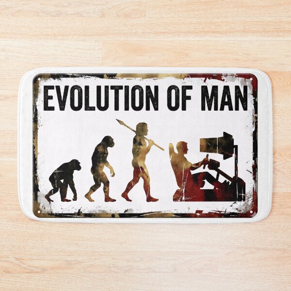 Item preview, Evolution of Man Sim Racing Gamer Funny Driving Simulator designed and sold by Fenay Designs.