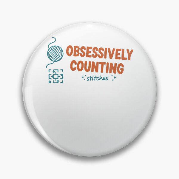 Item preview, Obsessively Counting Stitches Funny Crochet Lover designed and sold by LuminOrb.