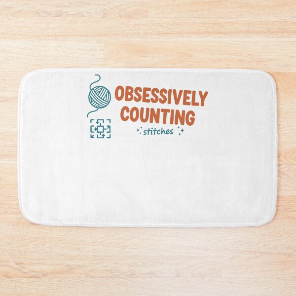 Item preview, Obsessively Counting Stitches Funny Crochet Lover designed and sold by LuminOrb.