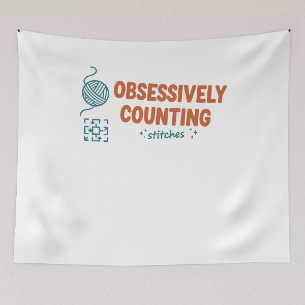 Item preview, Obsessively Counting Stitches Funny Crochet Lover designed and sold by LuminOrb.