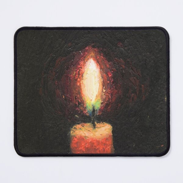 Item preview, Candle Glow - Oil Pastel Art designed and sold by mdxtr.art.