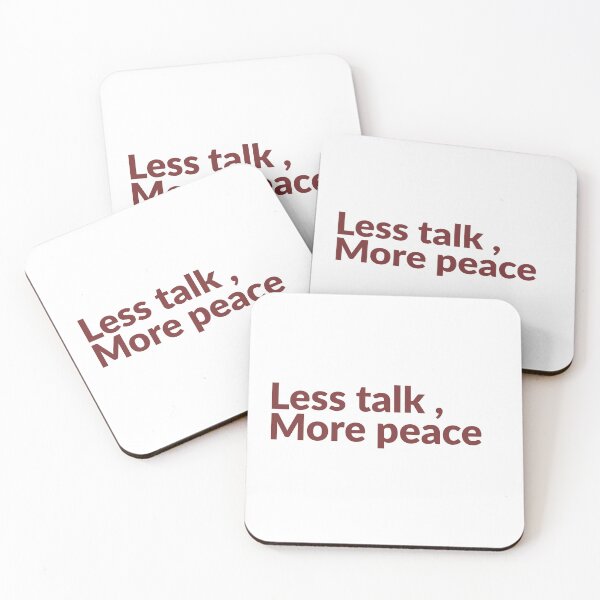 Item preview, Less Talk More Peace Minimal Sticker designed and sold by PS-ARTSHOP.