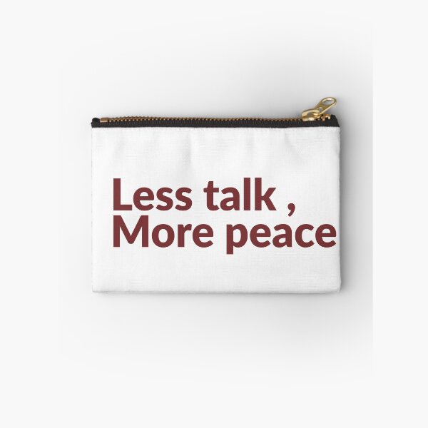 Item preview, Less Talk More Peace Minimal Sticker designed and sold by PS-ARTSHOP.