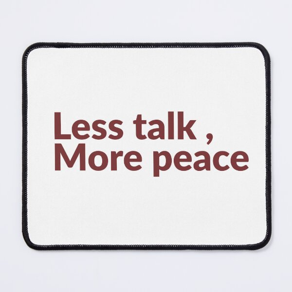 Item preview, Less Talk More Peace Minimal Sticker designed and sold by PS-ARTSHOP.