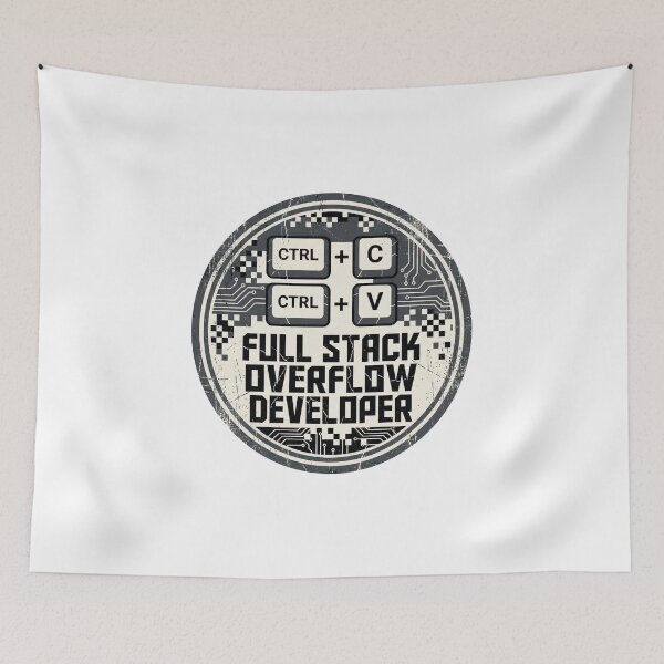 Item preview, Full Stack Overflow Developer Ctrl C Ctrl V Funny Programmer designed and sold by Fenay Designs.