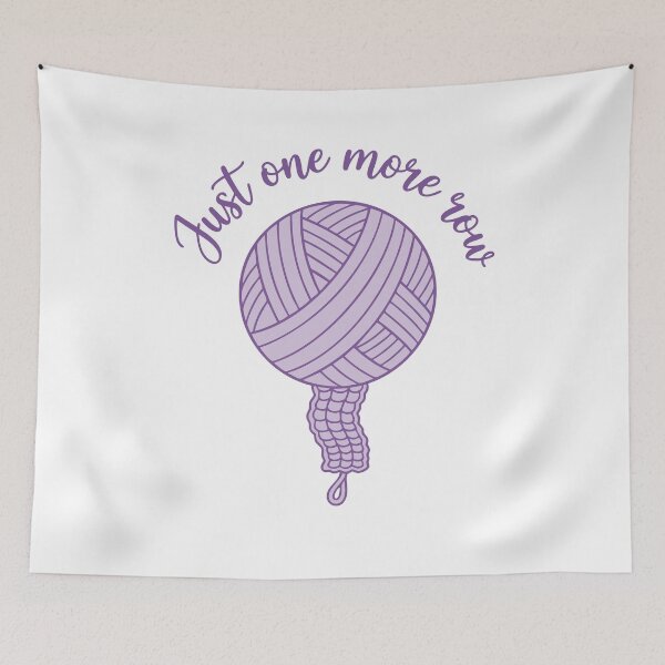 Item preview, Just One More Row Funny Crochet Lover Yarn designed and sold by LuminOrb.