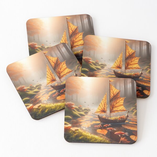 Item preview, Leaf Boat, Ai Generated Art  designed and sold by ACC .