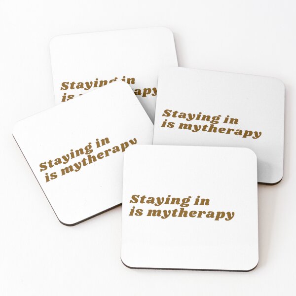 Item preview, Staying In Is My Therapy Introvert Sticker designed and sold by PS-ARTSHOP.