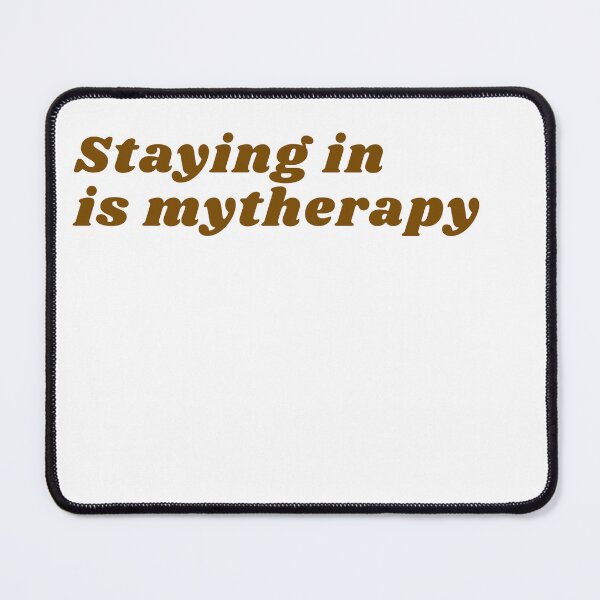 Item preview, Staying In Is My Therapy Introvert Sticker designed and sold by PS-ARTSHOP.