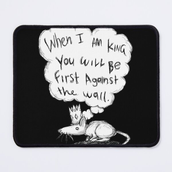 Item preview, King Rat Against The Wall Illustration designed and sold by Christina Andrews.