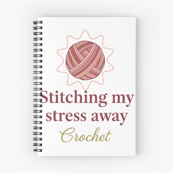 Item preview, Funny Crochet Lover Stitching My Stress Away designed and sold by LuminOrb.
